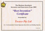 Business Incubator Best Invention
